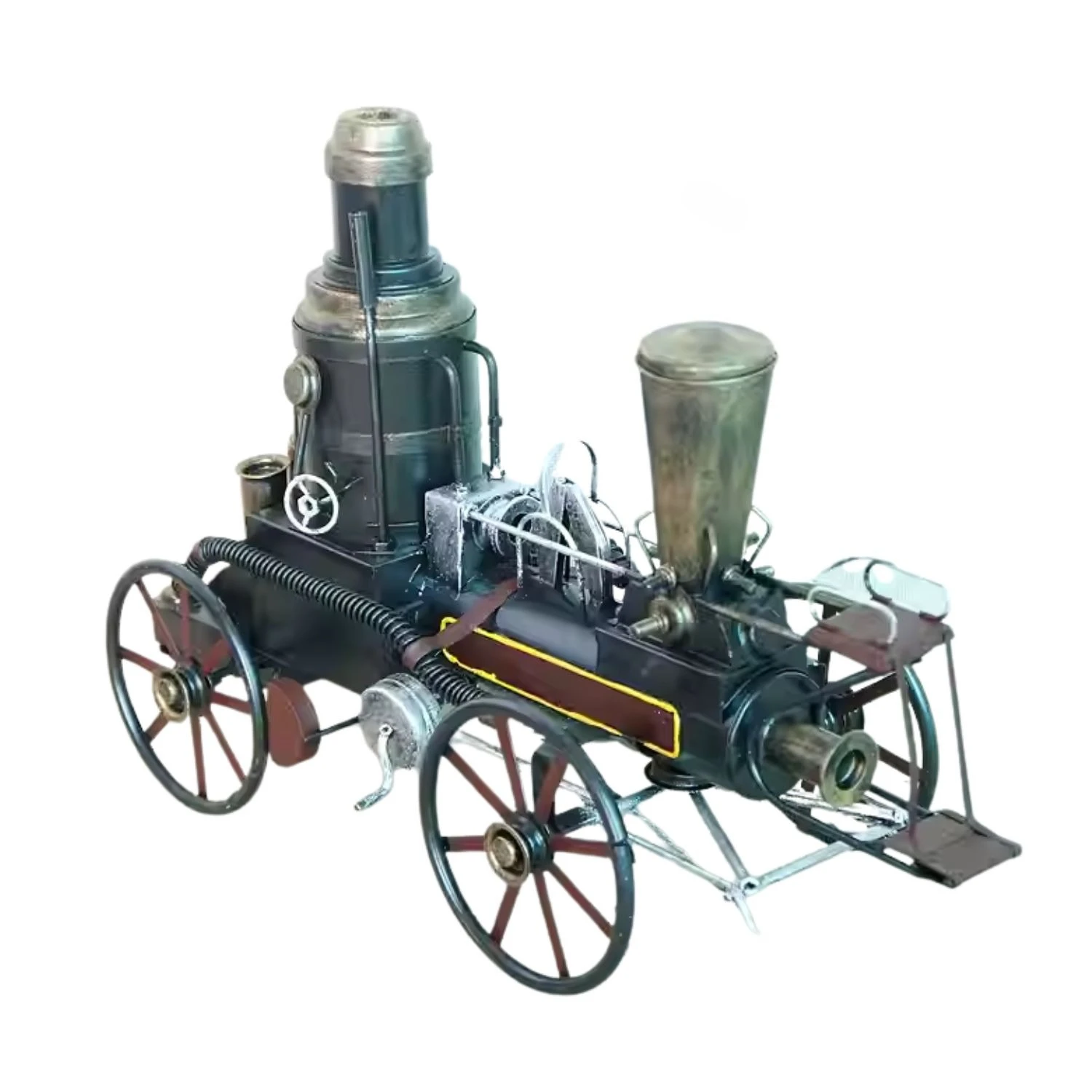 

Retro Locomotive Steam Engine Model Truck Classic Car Model Souvenir Home Decoration Metal Craft