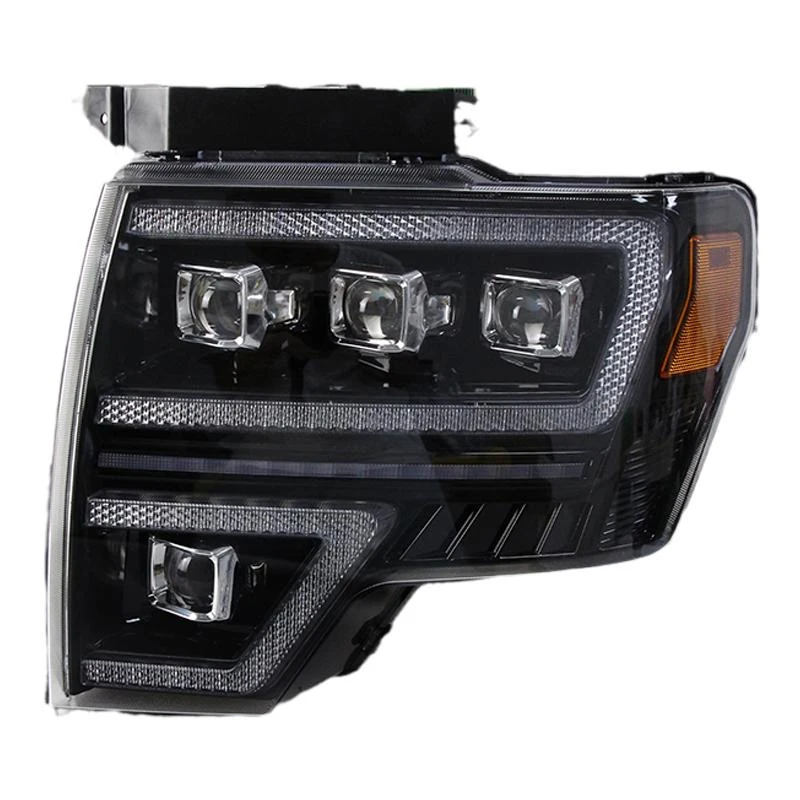 For Ford F150 SVT RAPTOR 2008-2014 headlight assembly modified LED daytime running lights streamer turn signal headlights