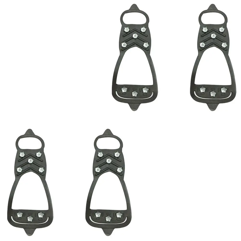 

4Pcs Anti-Slip Snowfield Shoes Cover Stretchable Crampons for Hiking Climbing Shoe Covers Lightweight Non-Skid