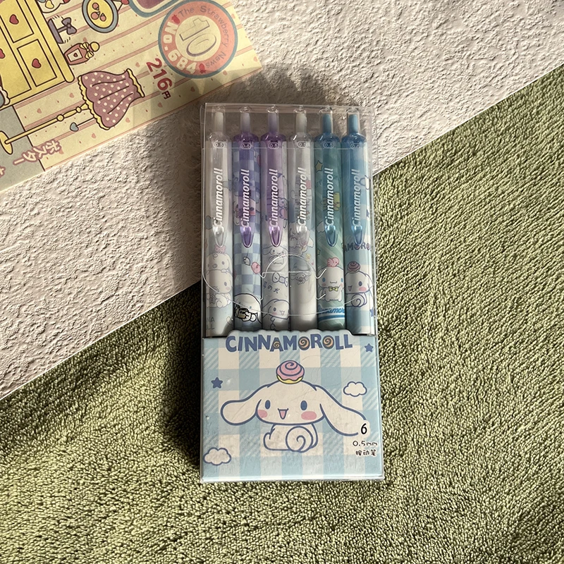 سانريو 36 قطعة سينامورول كورومي لطيف الكرتون الصحافة قلم محايد اللون 0.5 مللي متر أقلام سوداء محاصر مع قيمة جمالية عالية والتجفيف السريع #4