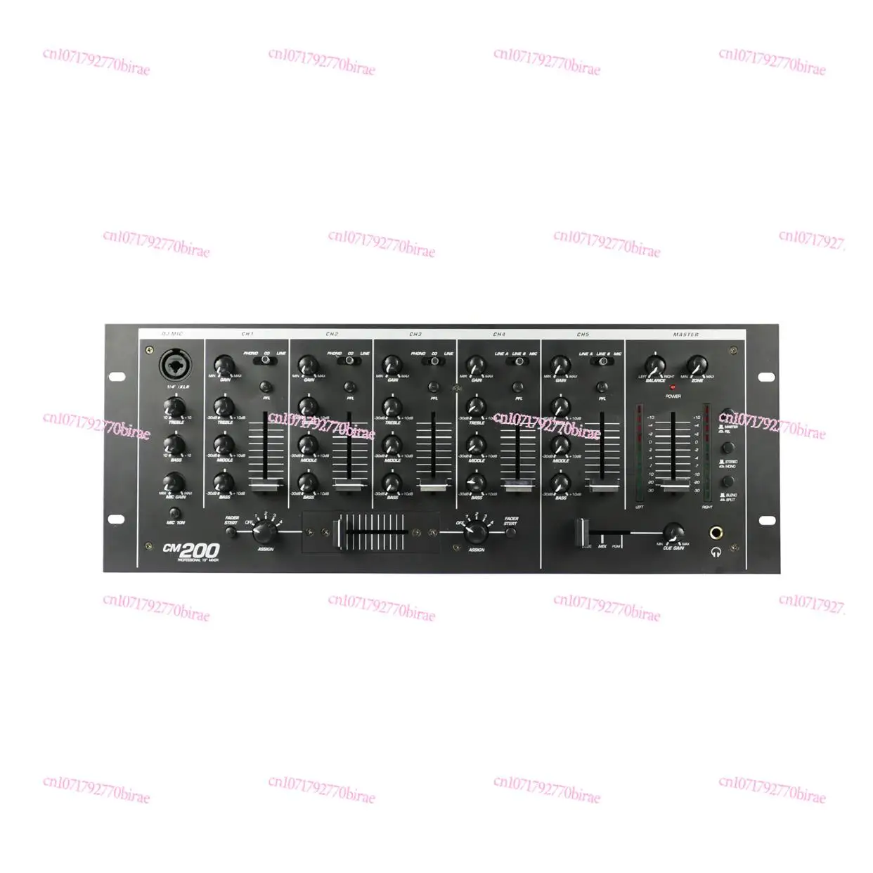 Professional all-in-one machine with power amplifier KTV bar background music, Bluetooth USB effect analog mixer