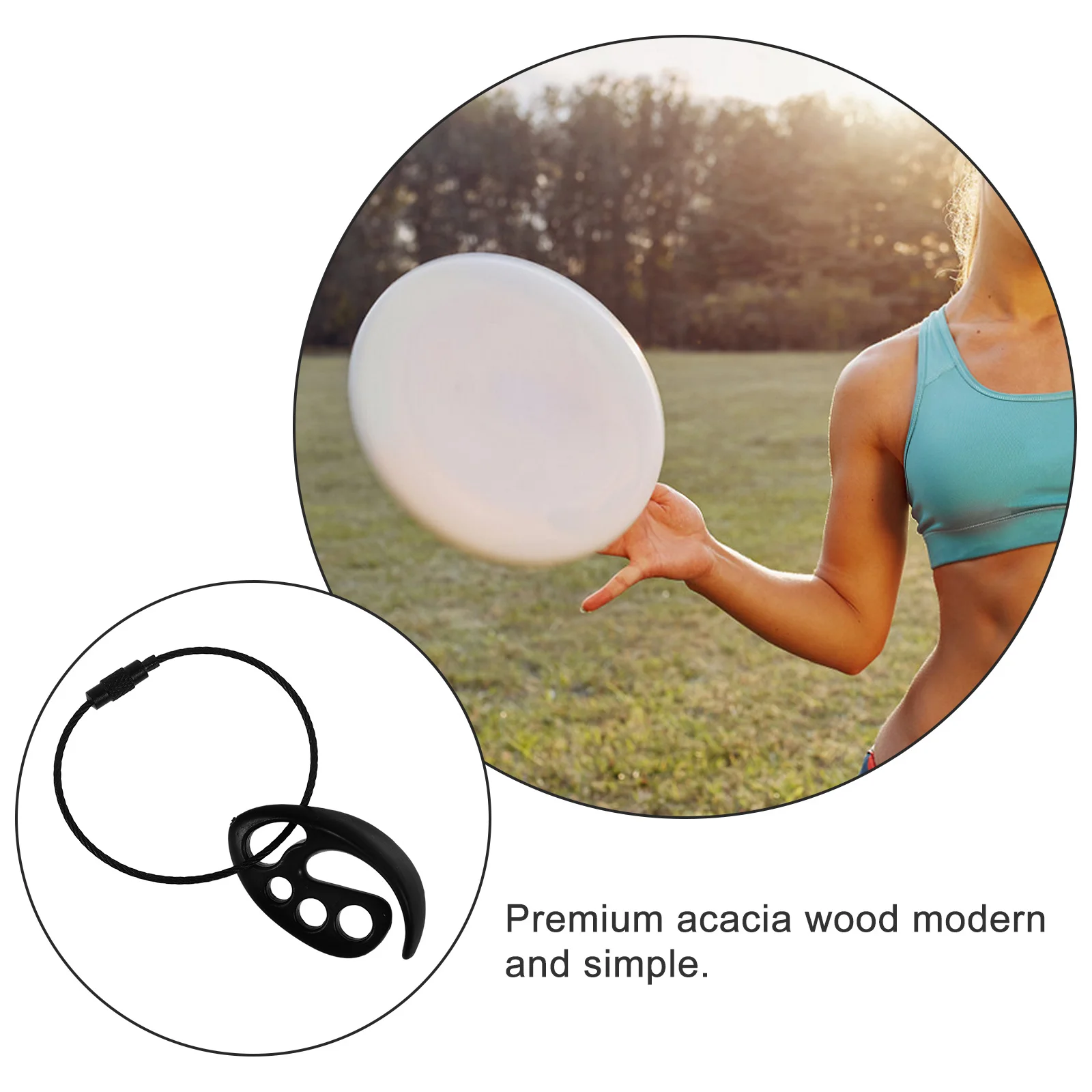 

2pcs Flying Buckle Compact Wear-Resistant Plastic Clip Lightweight Portable Disc Carrier For Outdoor Sports Small Flying Disc