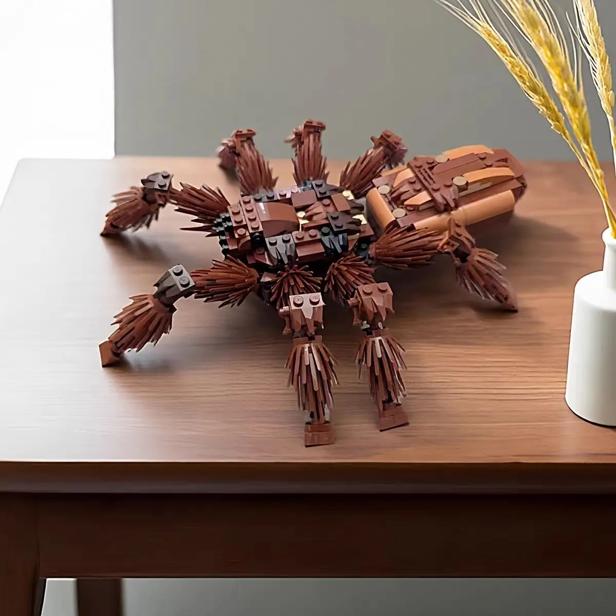 

410PCS MOC Building Blocks, Wolf Spider Shaped Creative Desktop Decoration, Toy Gifts, Finished Size 30 * 25 * 9cm