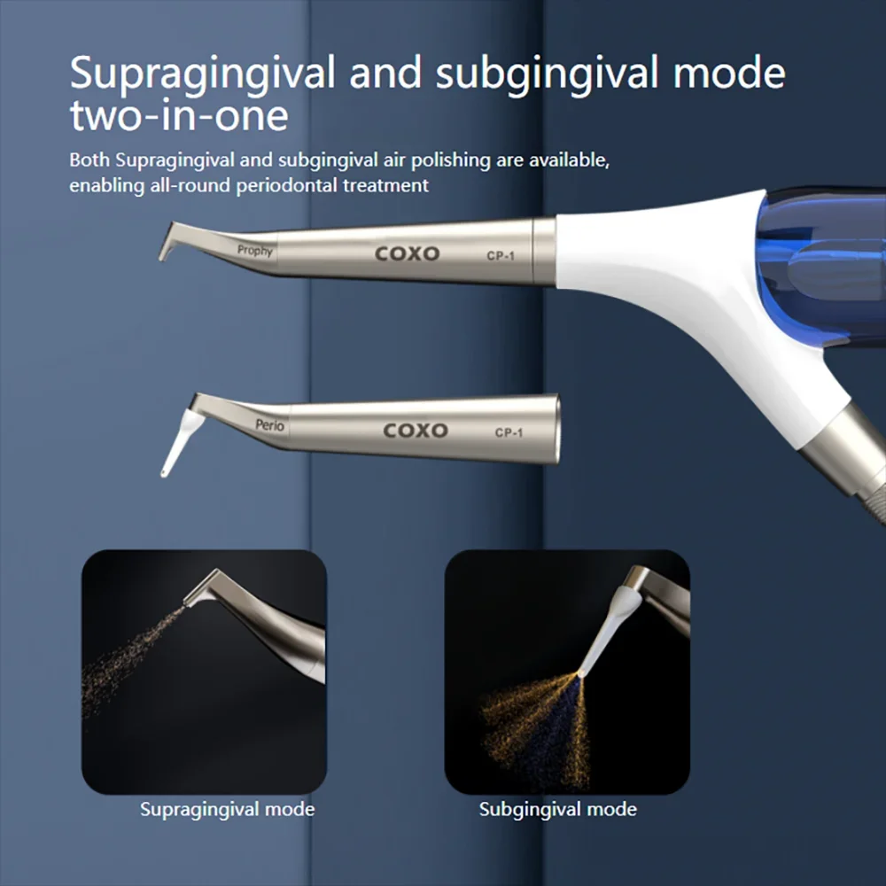 COXO CP-1 pulidor de aire Dental supragingival/subgingival 2 en 1 pulidor de aire de chorro de profilaxis flujo de aire herramienta de pulido