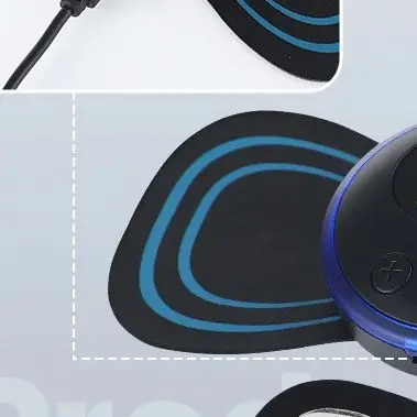 

US Stock Electric Neck Massager EMS Muscle Massage Stimulator Low Frequency Instrument Back Cervical Calf Patches Pain Joints