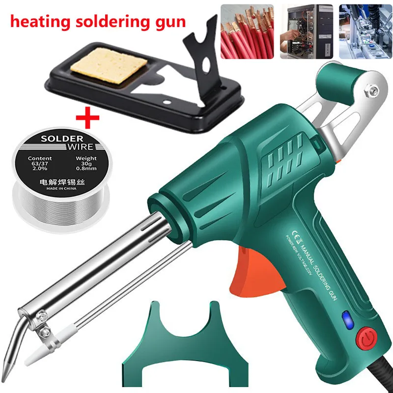 

Electric Soldering Iron Gun Hand-Held Internal Heating Soldering Iron Automatically Send Tin Gun Soldering Welding Repair Tool