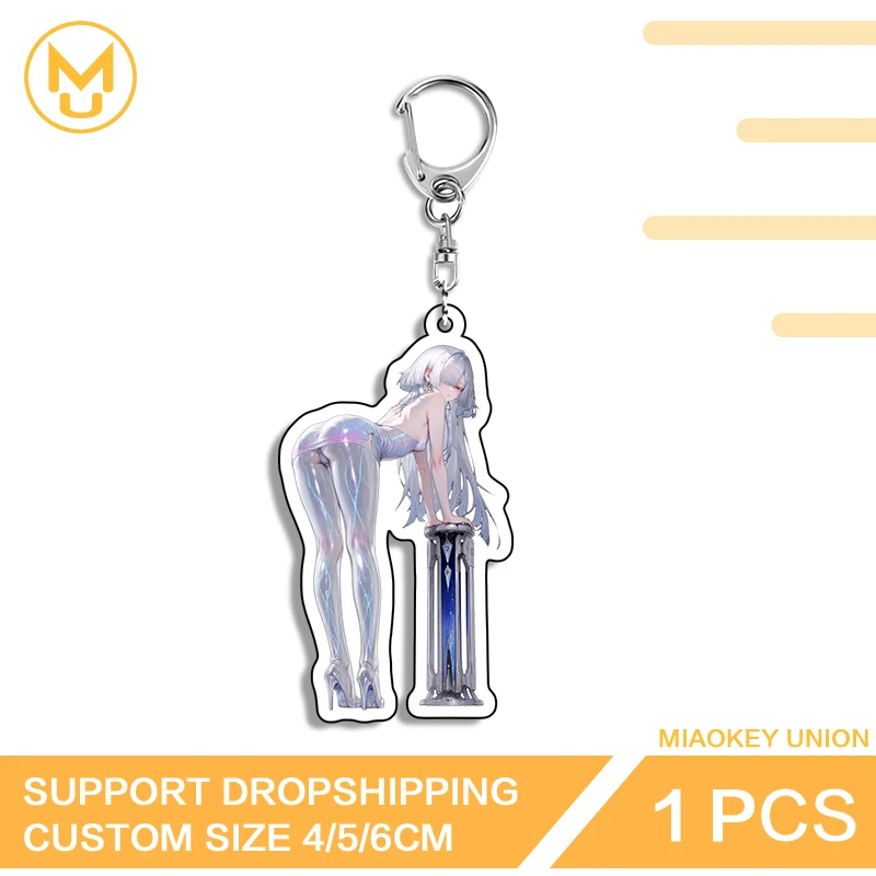 NSFW Mornye Key Chain Hentai Game Wuthering Waves Waifu Props Personality Cosplay Customized Car Backpacks Jewelry Decoration