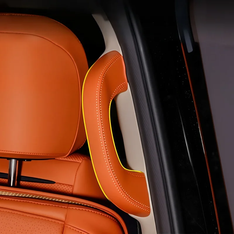 Fit for GWM Haval H10 Car Second Row Handle Hand Sewn Leather All Inclusive Protective Cover Car Interior Modification Supplies