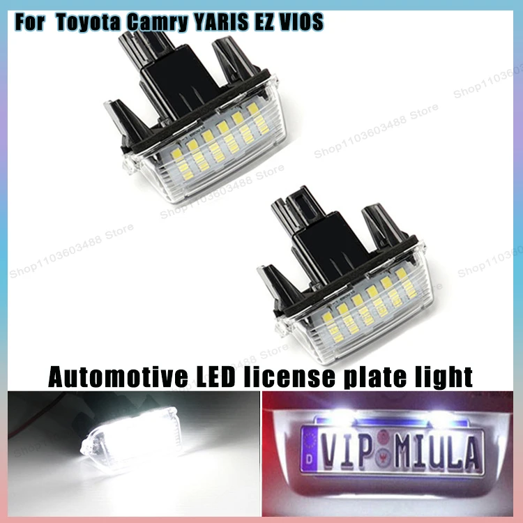 LED License Plate Lights Fit for Toyota Camry YARIS EZ VIOS - Error Free Plug & Play Replacement