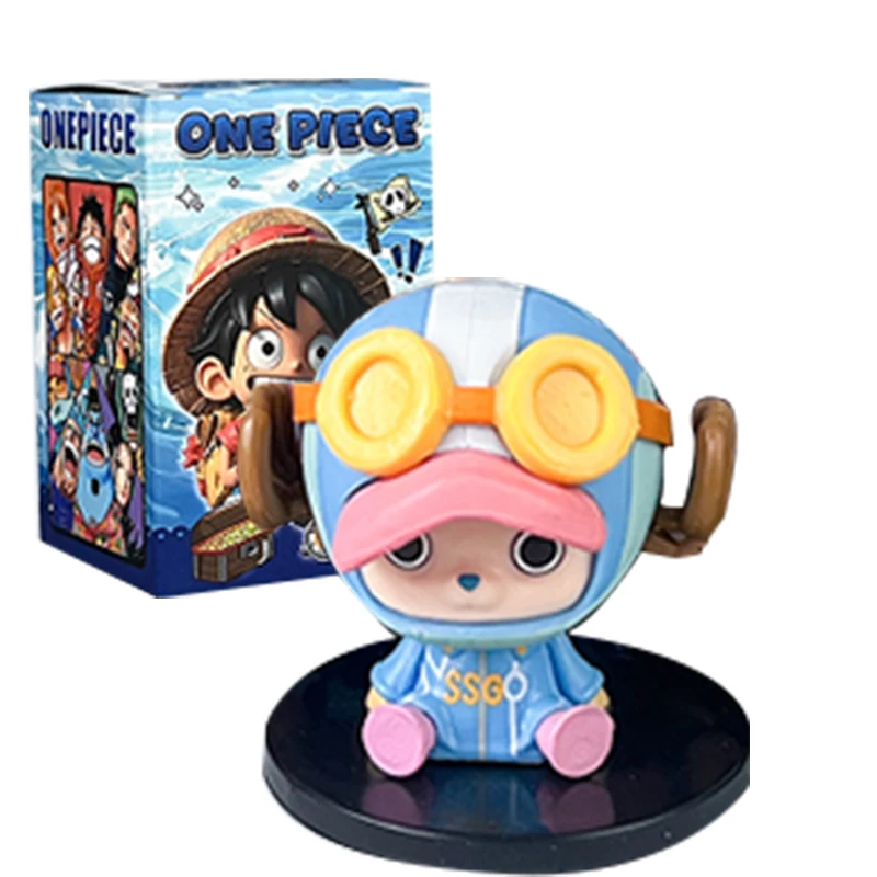 1-12 Stück Blindbox Anime One Piece Figur Luffy Roronoa Zoro 6cm Q-Version Actionfigur Niedliches Spielzeug Schreibtischdekoration Modell Geschenk