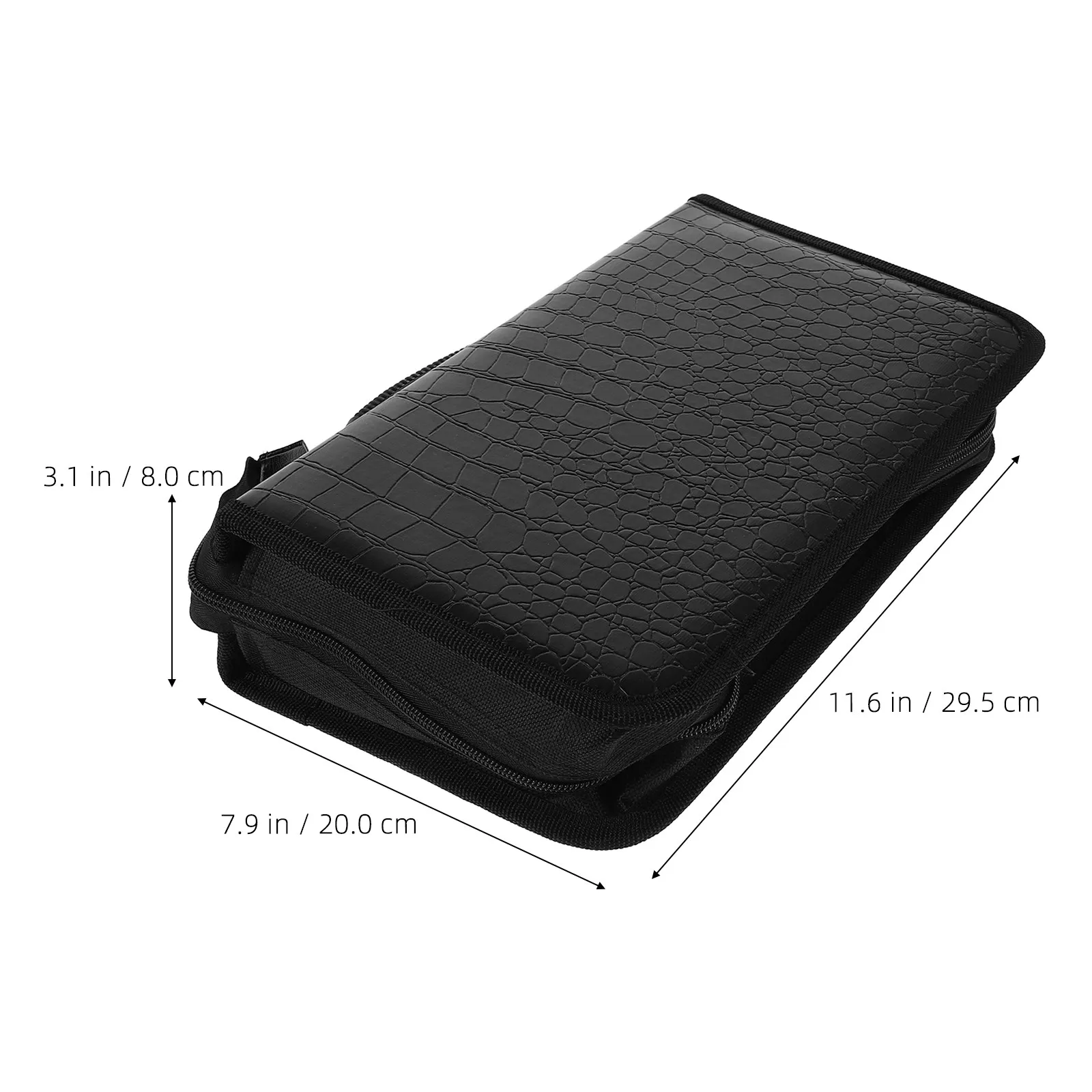 128-Piece Cd Storage Bag Stylish PU Disc Holder Organizer Large Capacity Portable Car Home Dvd Storage Pouch Small Cd Case