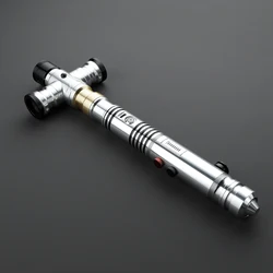 DamienSaber Lightsaber Empty Hilt without Electronic Kit or Blade Metal Handle for Heavy Dueling Light Saber