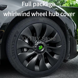 For TESLA Model 3 Hub Caps 18 Inch Performance Replacement Wheel HubCap Full Rim Cover Accessories Non-destructive Installation