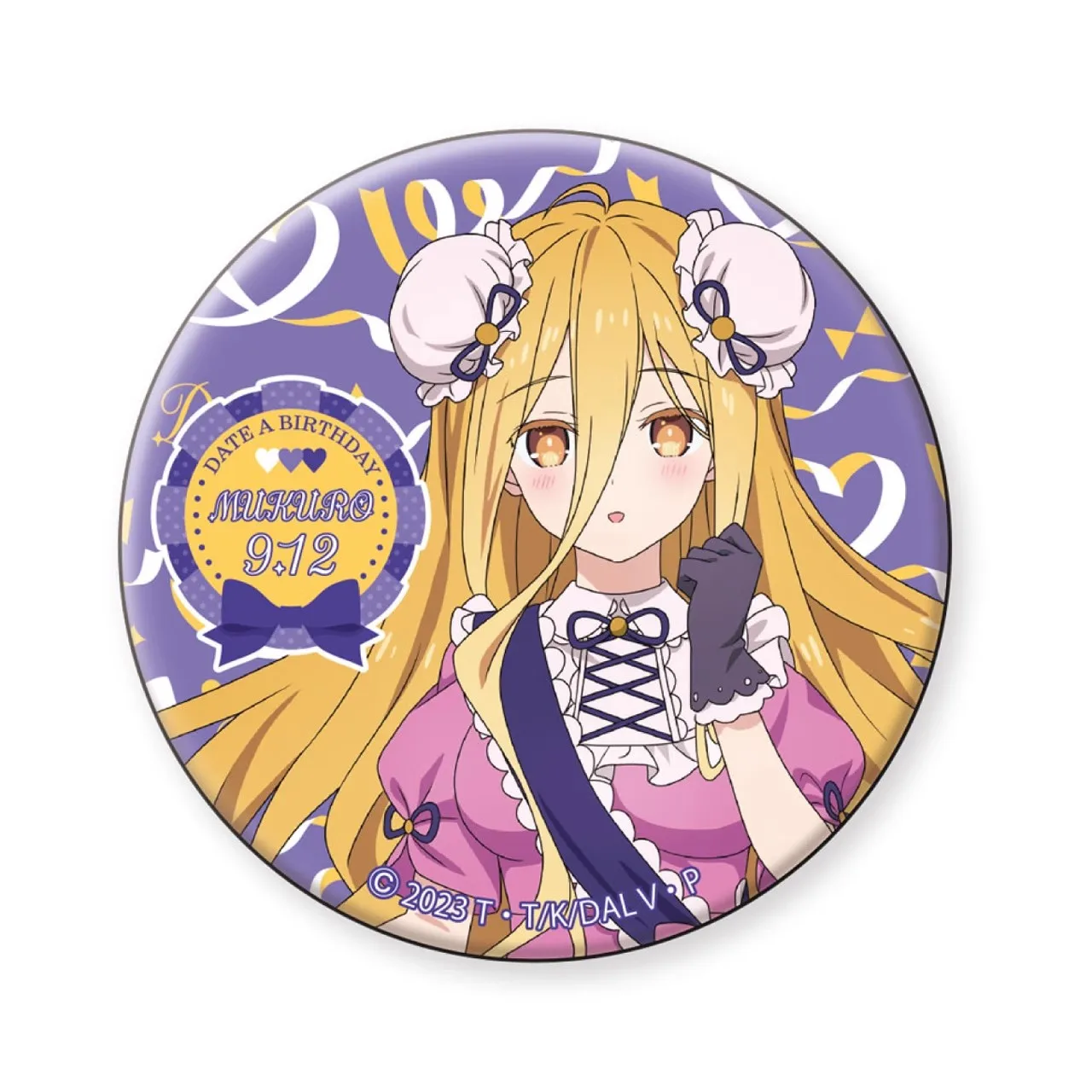 

58mm Anime DATE A LIVE Hoshimiya Mukuro Cosplay COSTUME Badge Pin SPTE Tinplate Brooch Prop Xmas Gift