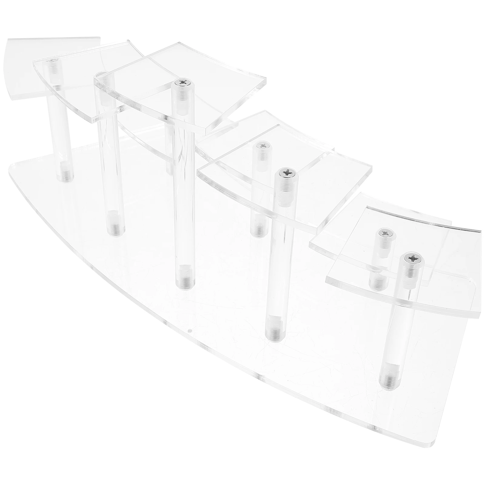 

Acrylic Storage Display Stand Desktop Shelf Ornament Stands Perfume Baby Stair-type Rack Action Figure Multilayer Decor Shelves