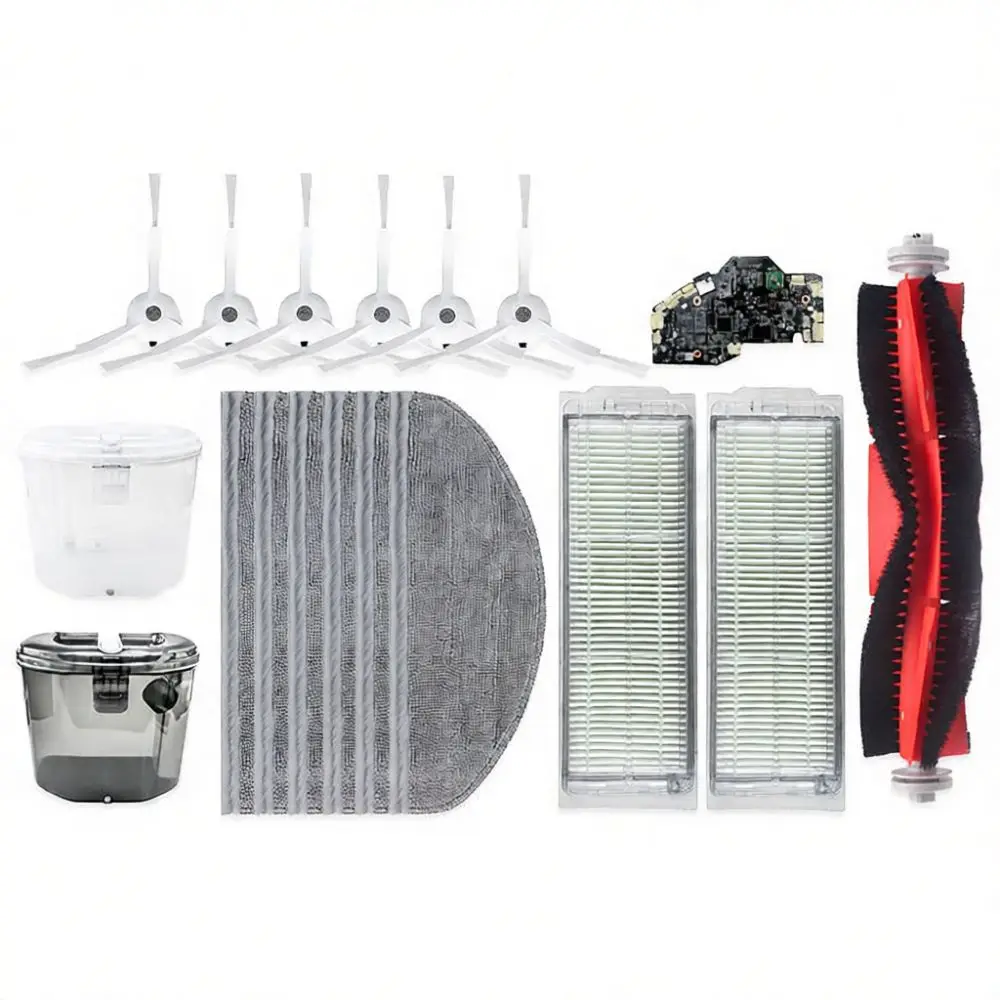 For Mijia MJSTP Robot Vacuum Cleaner Spare Parts Consumables Main Brush Side Brush Filter Cloth Dust Box Replacements