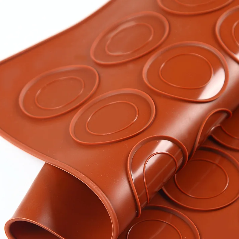 30 Holes Non-Stick Silicone Macaron Macaroon Pastry Oven Baking Mould Sheet Mat Diy Mold Useful Tools DIY Cake Bakeware Mold