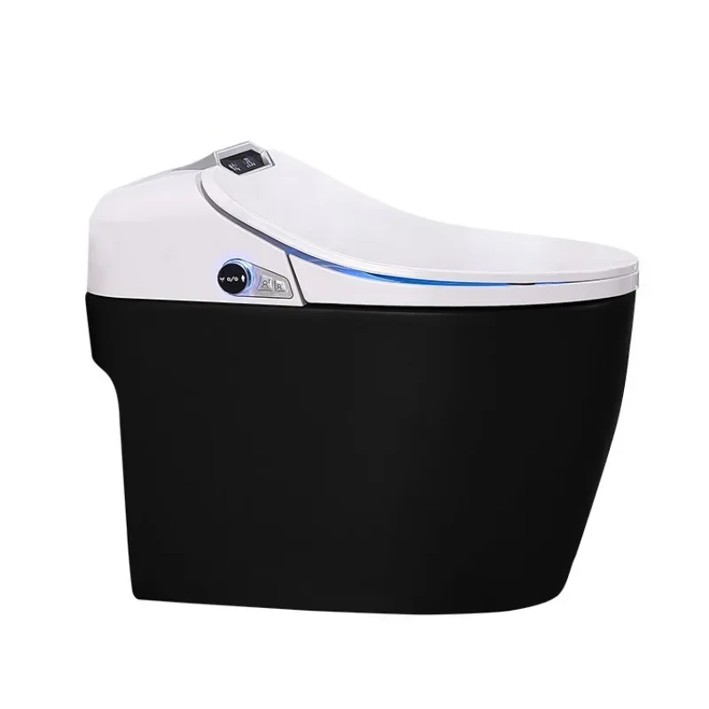 

Matte black integrated smart toilet color siphon, home hotel engineering high-end version
