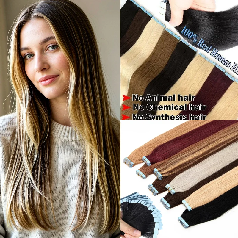 human-remy-hair-tape-in-extensions-20pcs-22inch-straight-2-1001-transform-your-look-add-fullness-wedding-wholesale
