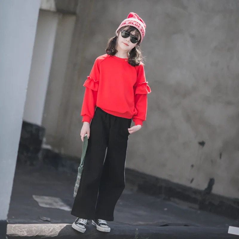 Baby Girl Top Girls Winter 2024 New Winter Fashion Children Clothing Women Big Children Sports Autumn and Winter Hoodie tops