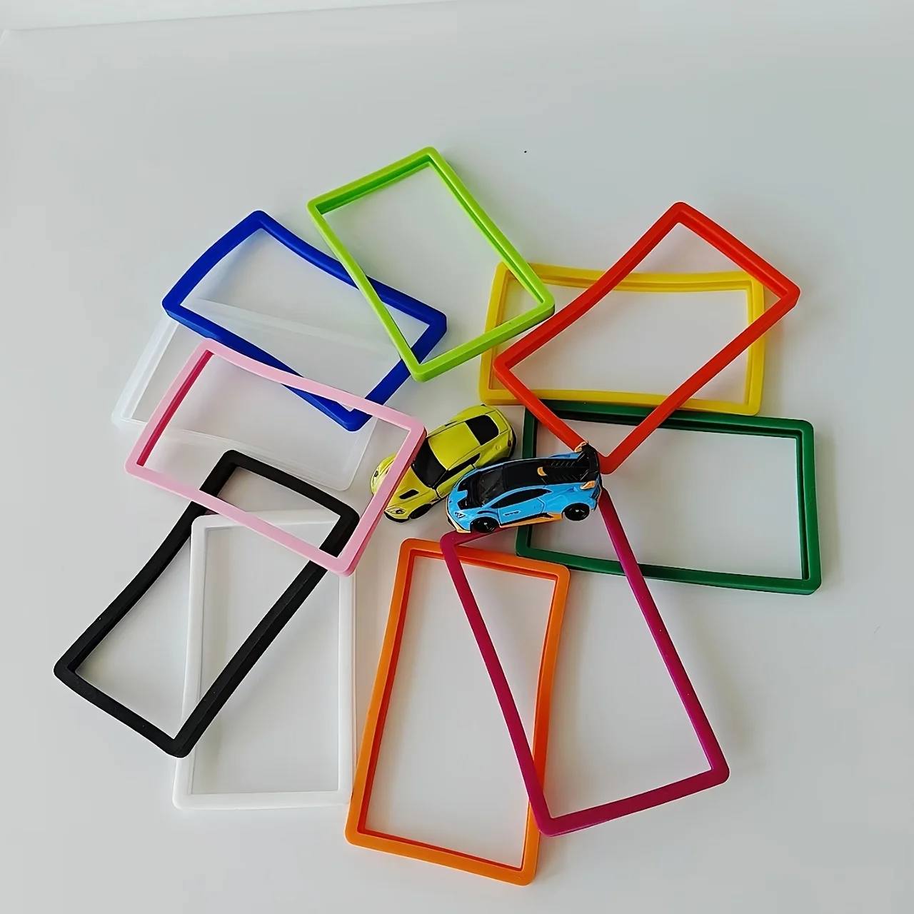Multi colored silicone card sleeve compatible with 35PT stretch storage protection, used for PSA rating cards, two-piece set  TM
