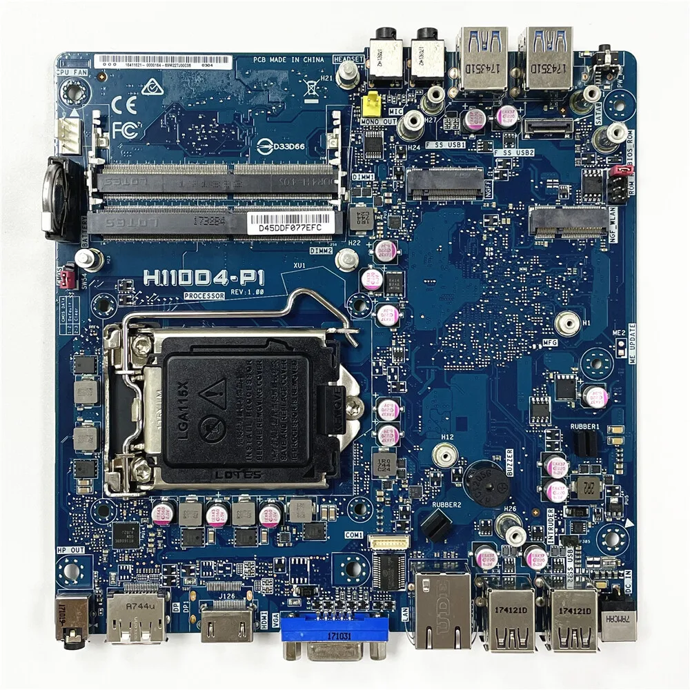 ASROCK H110D4-P1 Mini-ITX اللوحة LGA1151Intel H110 DDR4 دعم i7-6700 i7-7700 i3-6100 i3-7100 وحدة المعالجة المركزية