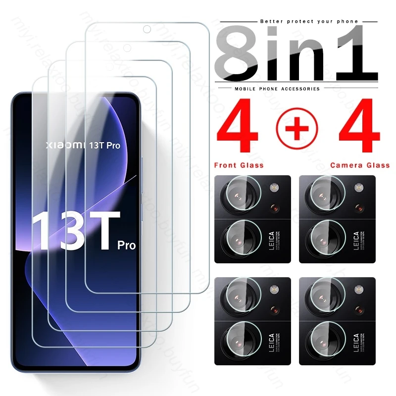 xiomi 13 t pro case 8 in 1 tempered glass cover for xiaomi mi13t mi 13t pro 5g camera protective glass on xiaomi13t xiaomi13tpro