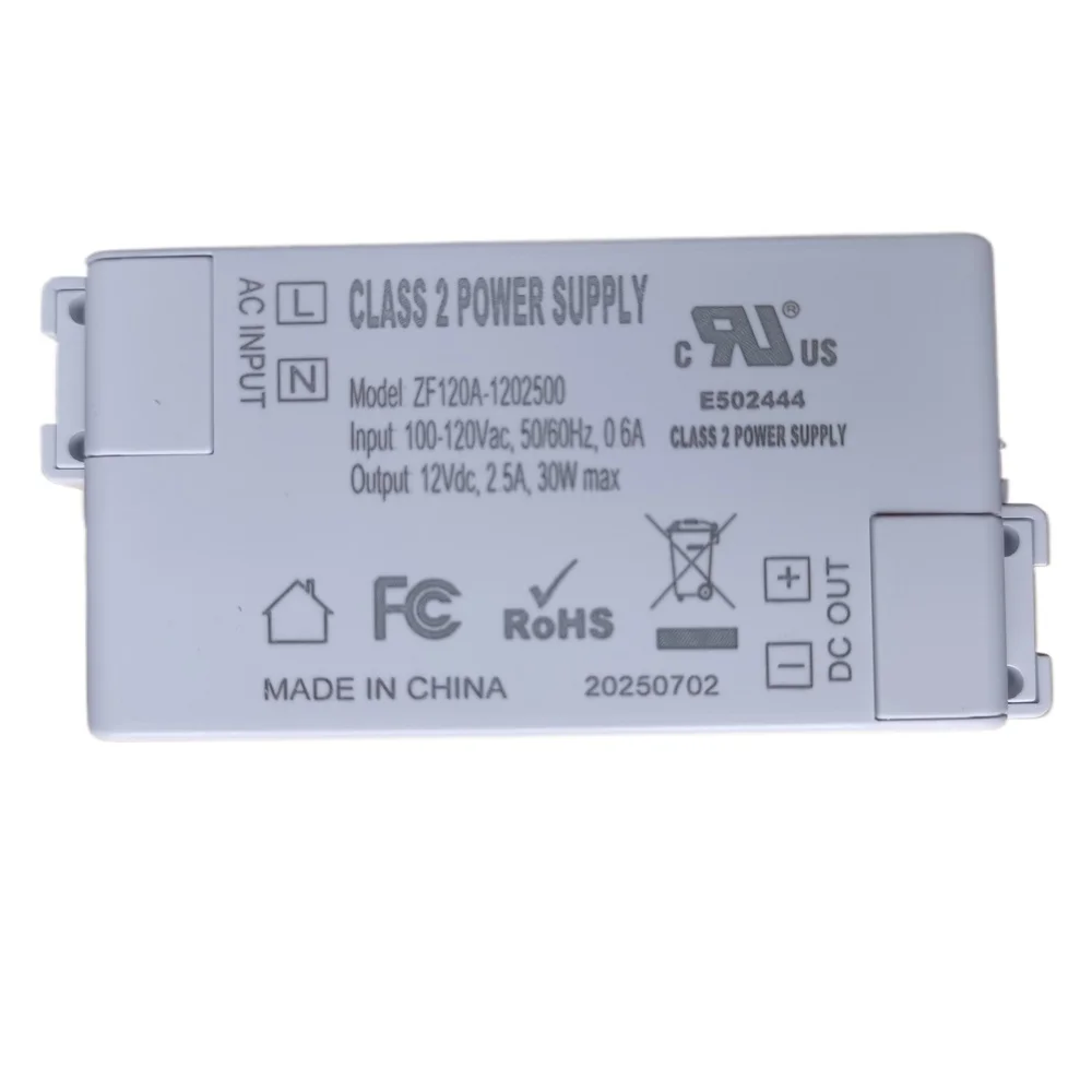 12VDC 30W 220V AC/DC Adapter LED Driver Class 2 Power Supply Starter for Ceiling Lights Spotlights Buried Fluorescent Lamps
