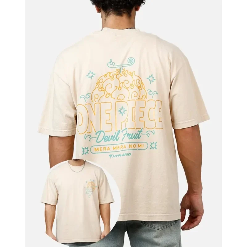 Camiseta oficial de una pieza, moda de verano 2025, nueva camiseta holgada de Anime Unisex, sombrero de paja, diseño de piratas, estilo Retro cómodo