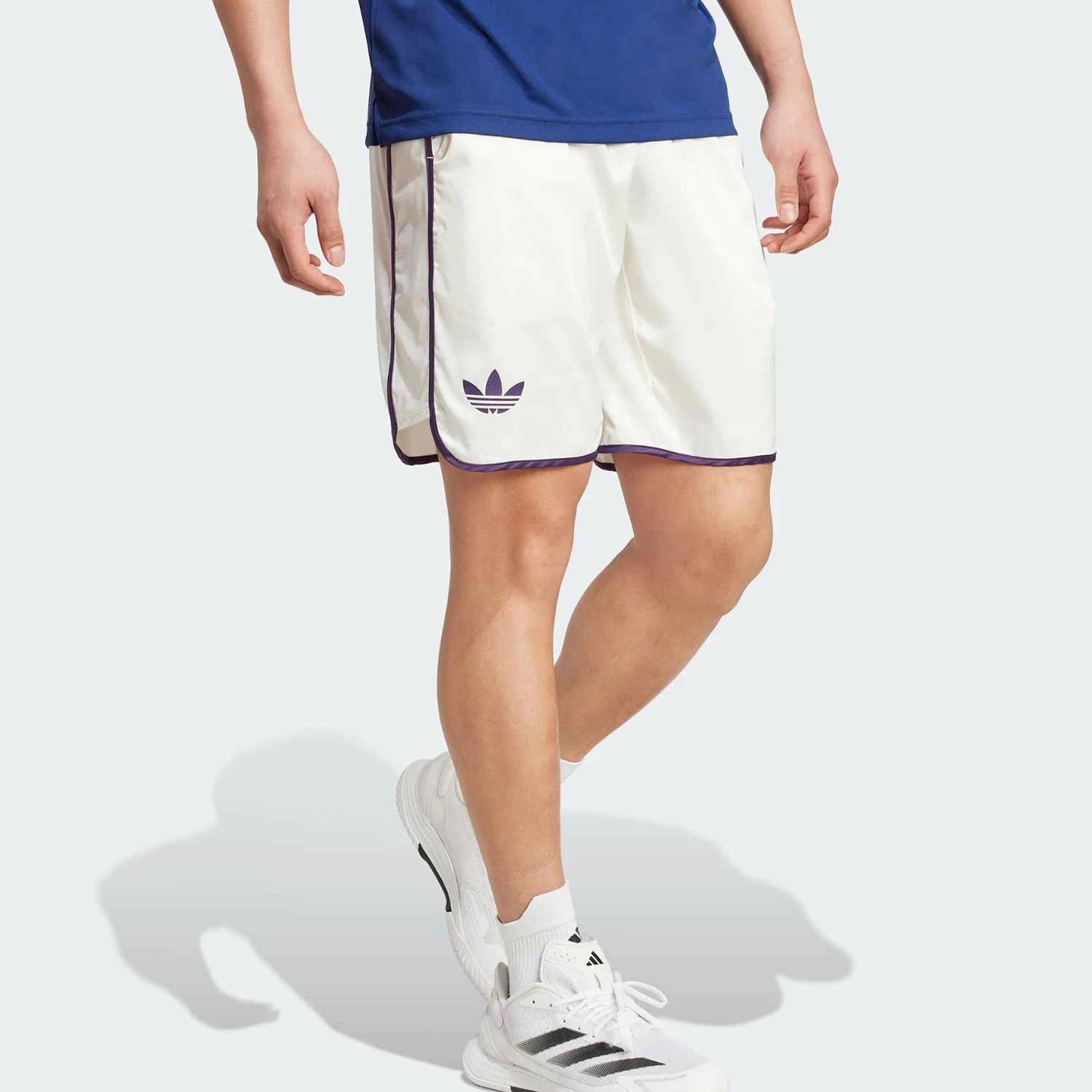 Adidas Originals Three Leaves Men's Satin Tennis Match Sports Shorts JY4850