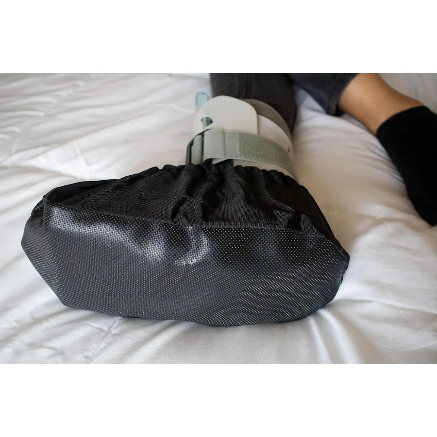 غطاء حذاء المشي ذو الكسر الكبير باللون الأسود لتعزيز الحركة والحماية أثناء الأنشطة اليومية مثالي للاستخدام الداخلي والخارجي #4