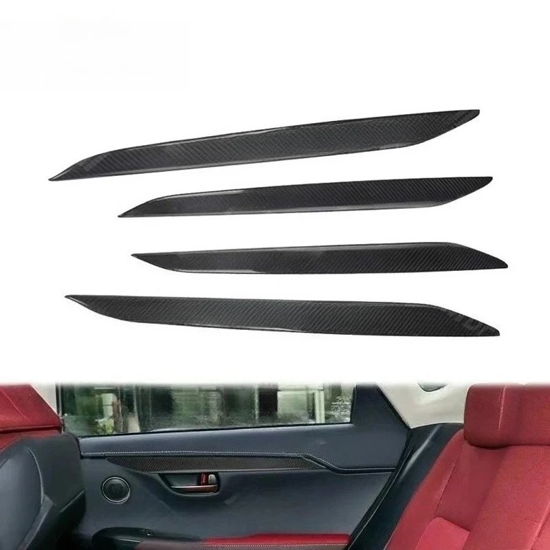 For Toyota Lexus NX 200t 300h 2016-2023 Real Dry Carbon Fiber Interior Trims Door Trims
