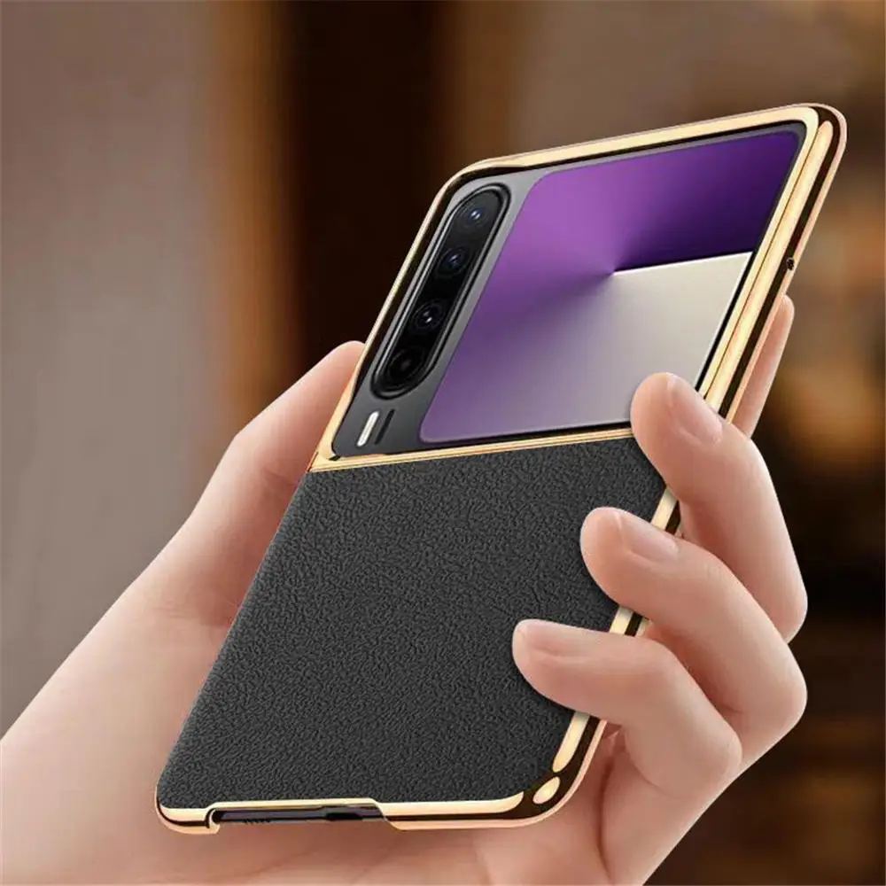 

Premium Natural Cowhide Leather Litchi Case for Huawei Pura X Skin-feel Cover