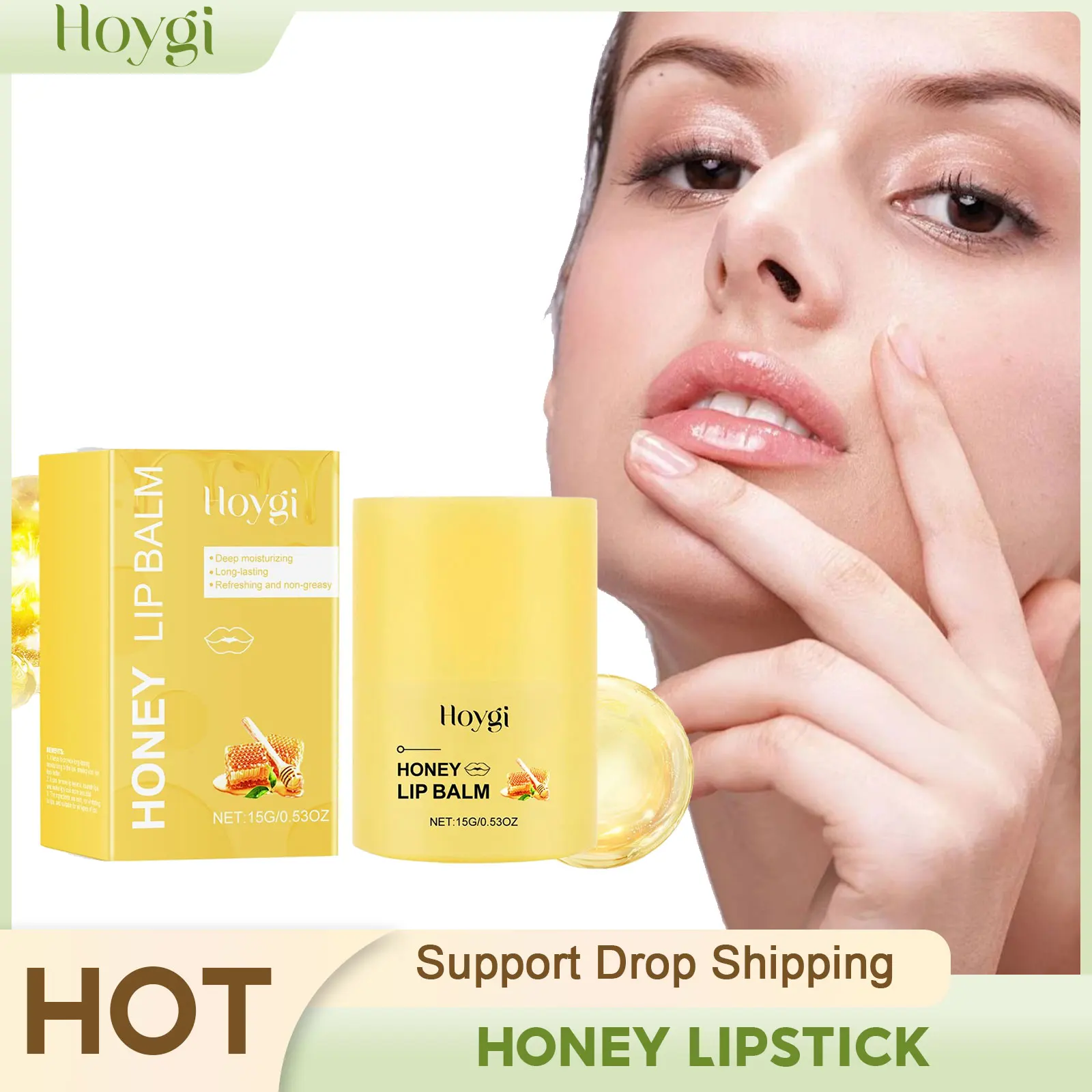 Moisturizing Lip Balm Anti-Cracking Improve Redness Exfoliating Fade Waterproof Moisturizing Lasting Nourishment Honey Lipstick