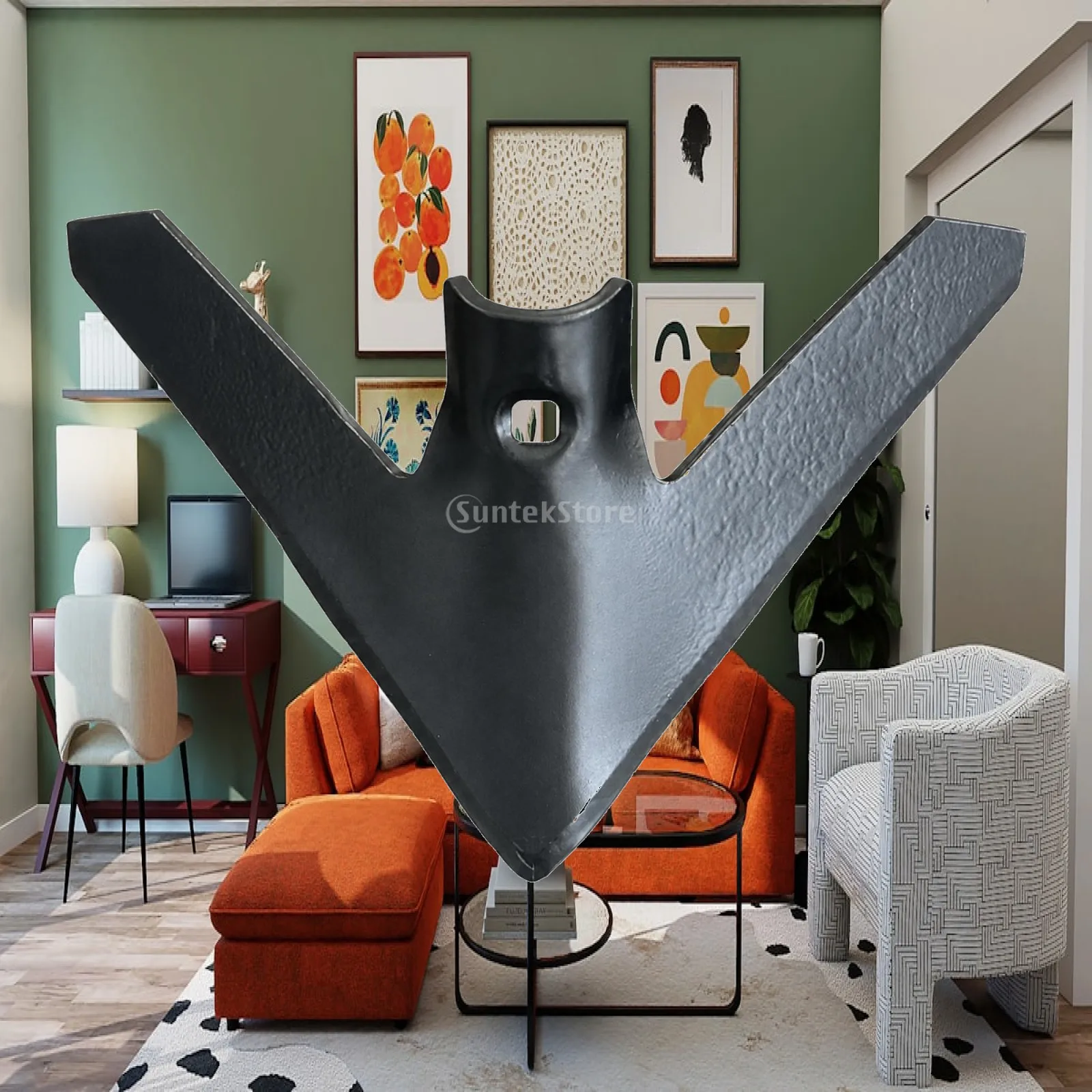 V Shaped Farm Plow Shovel Attachment Compatible with Tractor Cultivator Mounting Hardware