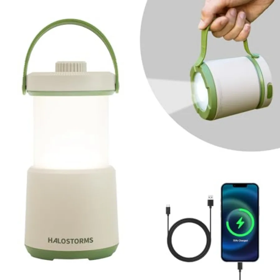 LED Camping Lantern Rechargeable, 800LM, 30Hours Runtime, 5 Modes Camping Light with Red Light, IPX Waterproof Lantern Flashlig