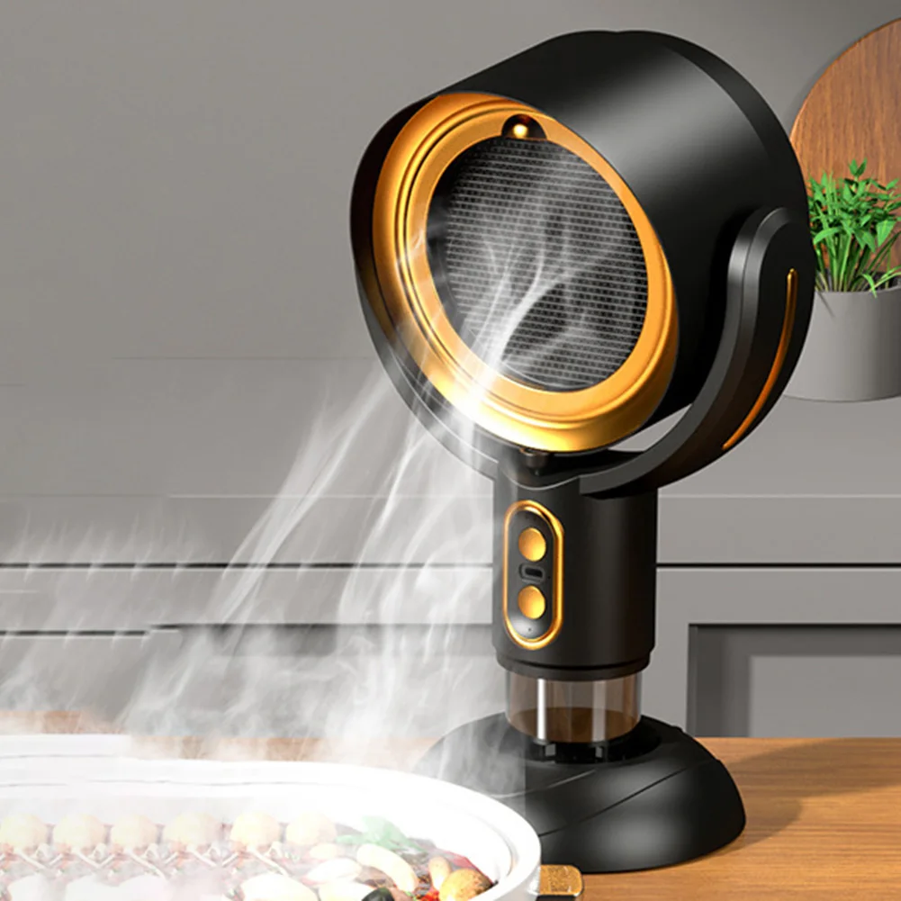 Cooking Atmosphere 35*21*15cm Desktop Oil Pump Adjustable Exhaust Fan For Kitchen Usb Fan Lightweight And Compact