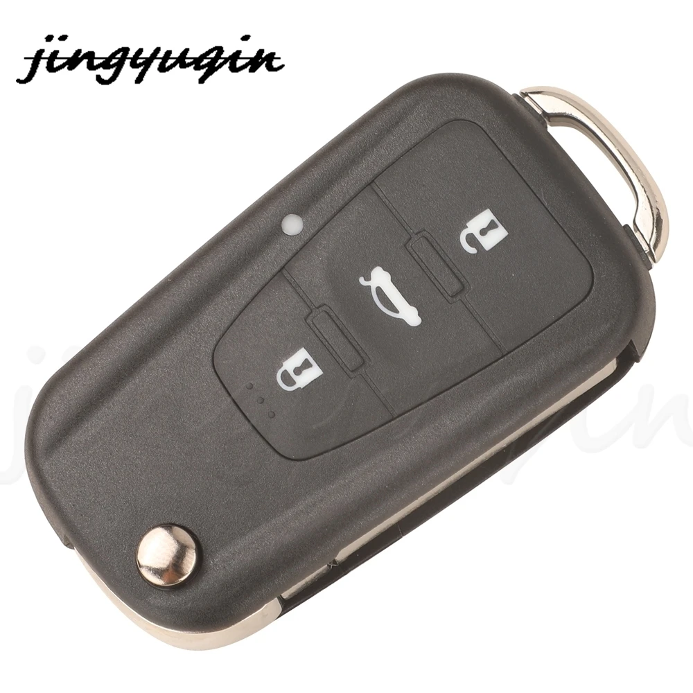 jingyuqin 3BTN Flip Remote Car Key Shell For Roewe MG5 MG7 MG GT GS 350 360 750 W5 Smart Auto Key Case Replacement Body Housing