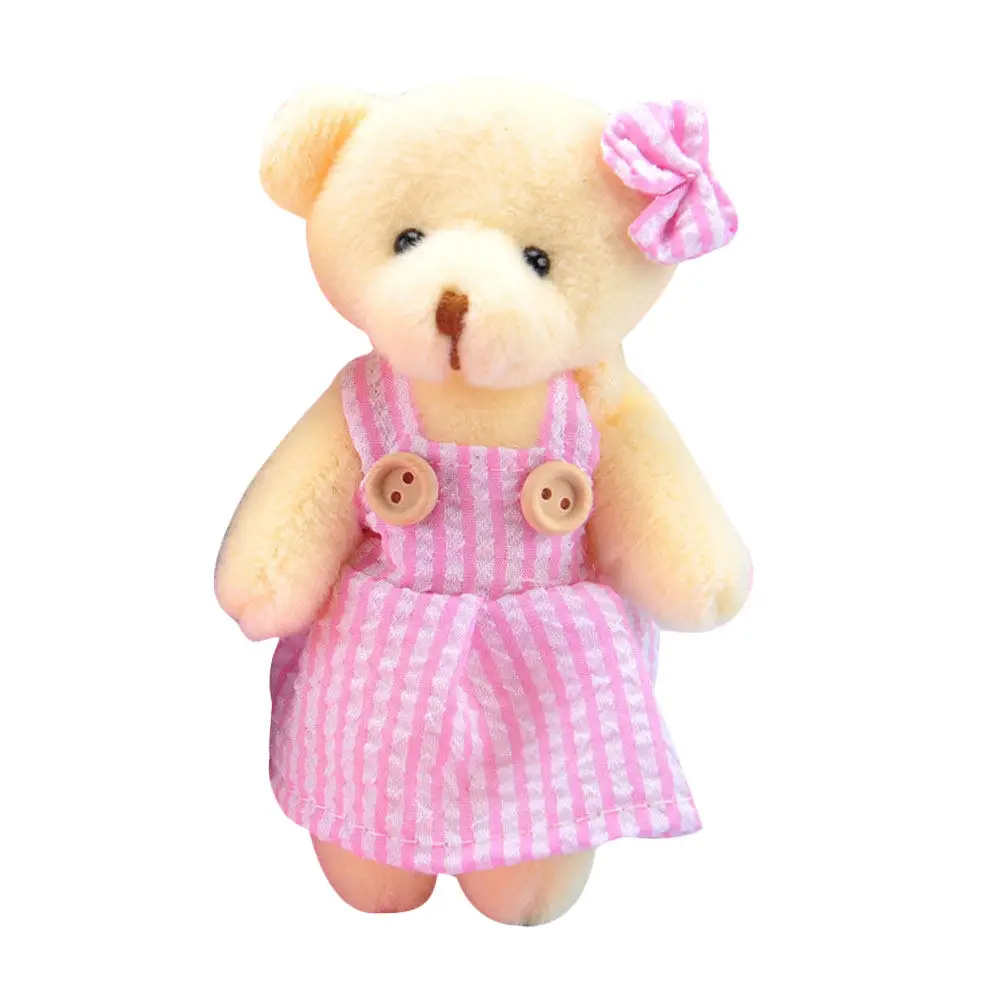 

Bear Key Chain Pendant Hanging Decor Soft Material Lightweight Key Holder Backpack Handbag Accessory Perfect Gift for Friends