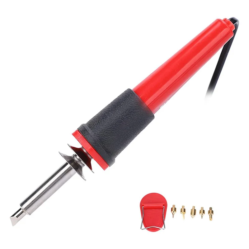 A74E-Wood Burning Kit, Wood Burning Tool Pen, Wood Burner With Soldering Iron, 40W AC110V Hot-Knife For Leather Lamp US Plug