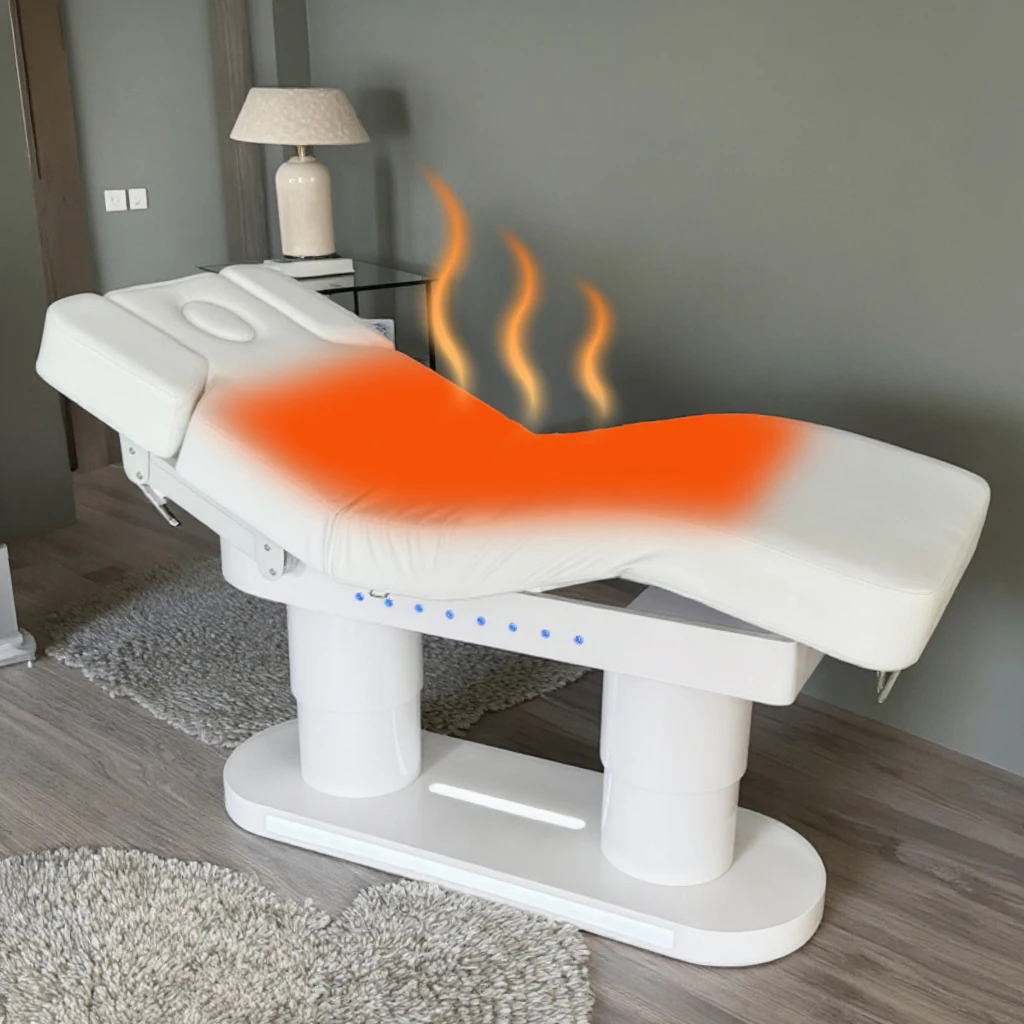 

Heated electric bed multi-function, facial spa, bed salon furniture