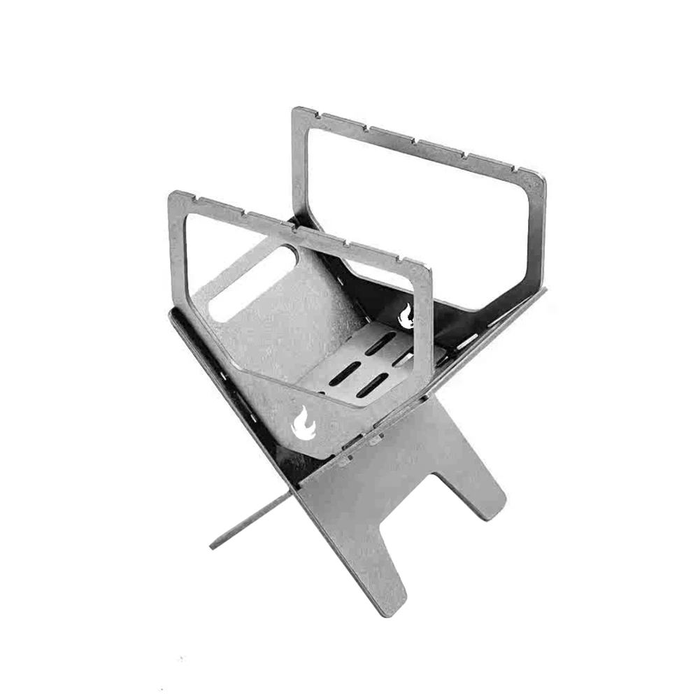 เตาธูปไทเทเนียมเตาไม้ขนาดเล็กเครื่องกระจายกลิ่นหอมประเภทบัตรเตาน้ำมันหอมระเหยถ่านสำหรับตั้งแคมป์กลางแจ้ง