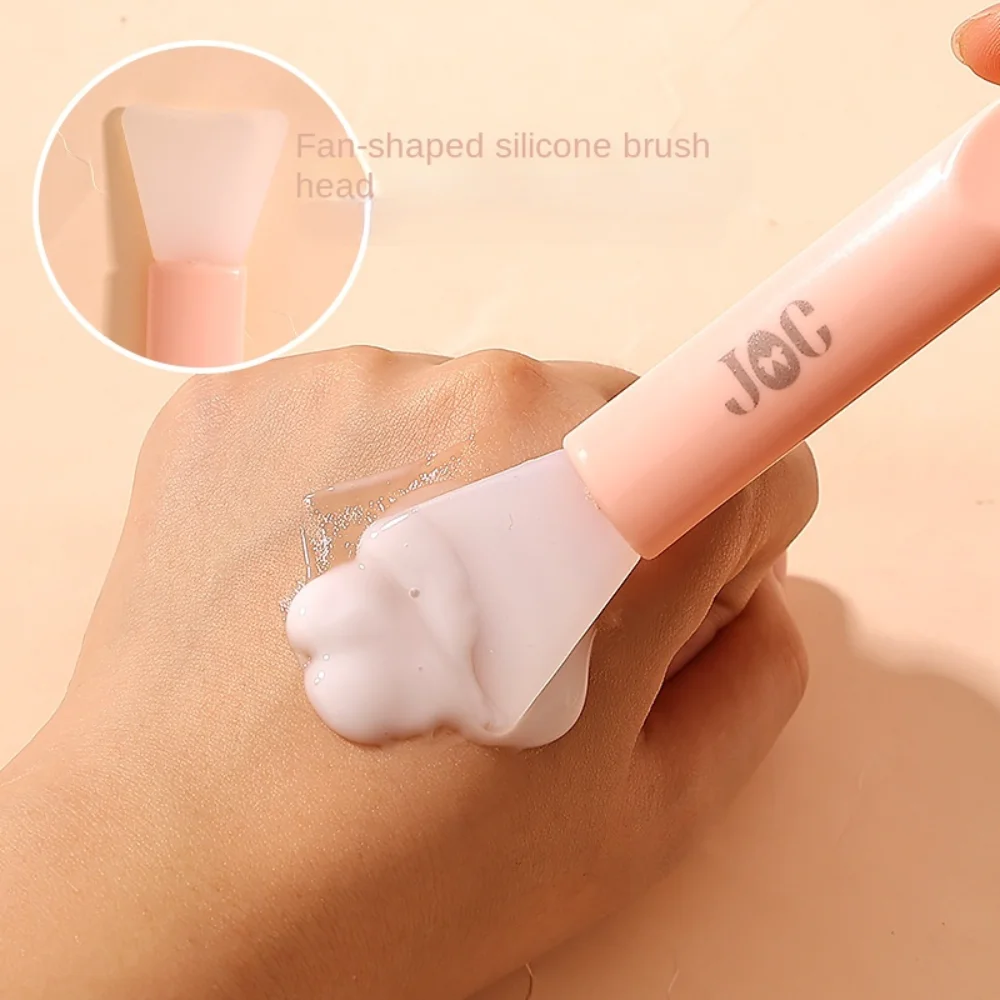 Silicone Facial Mask Brush Soft Head with Scraper Integrated Dual-use Mud Film Brush DIY Film Adjusting Beauty Tool Beauty