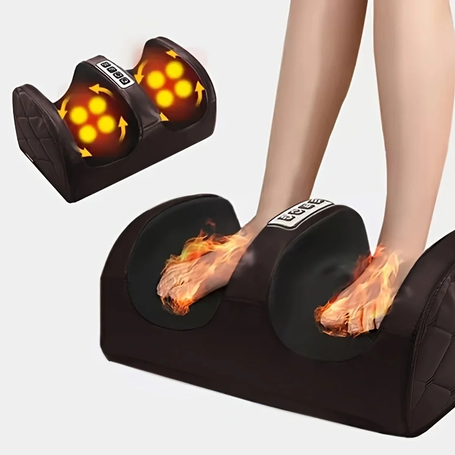 New Electric Home-Use Hot Compress Fully Automatic Massager for Kneading and Acupressure on the Soles of the Feet and Legs, Foot and Leg Massager - Deep Kneading Relaxation, Promotes Muscle Circulation, Plug-In Electric, Perfect Gift for Christmas, Father's Day, Mother's Day, Foot Massager