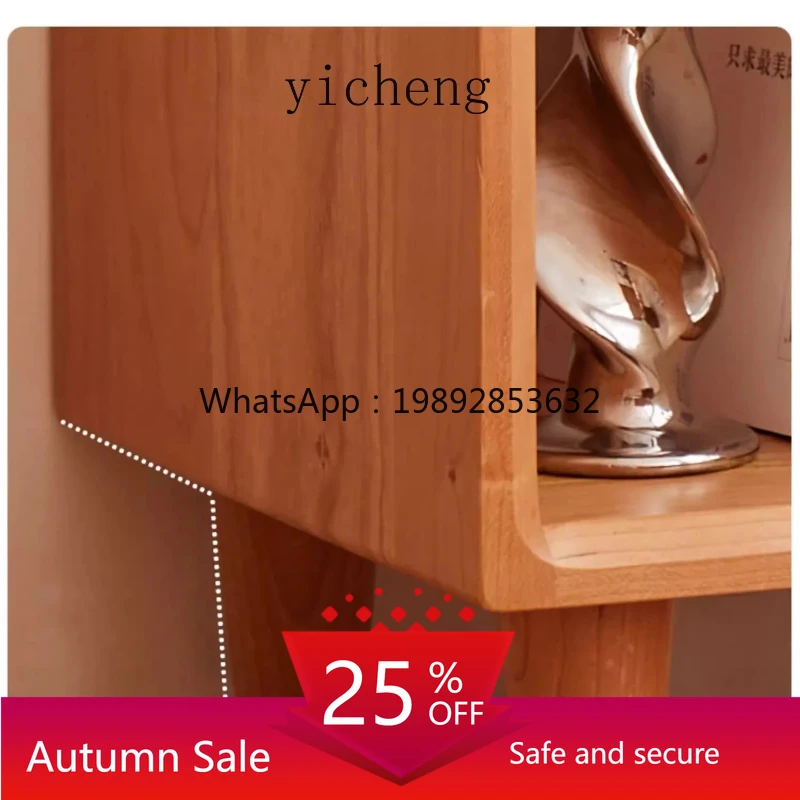 

solid wood bedside table simple bedroom square bedside table small apartment sofa narrow slot small cabinet