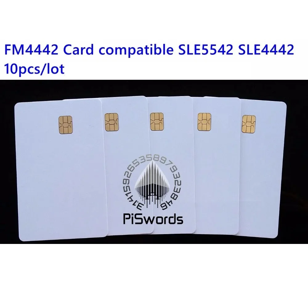 ISO7816 FM4442 compatible SLE5542 SLE4442 ISO 7816 smartcard secure blank smart IC card 10pcs/lot