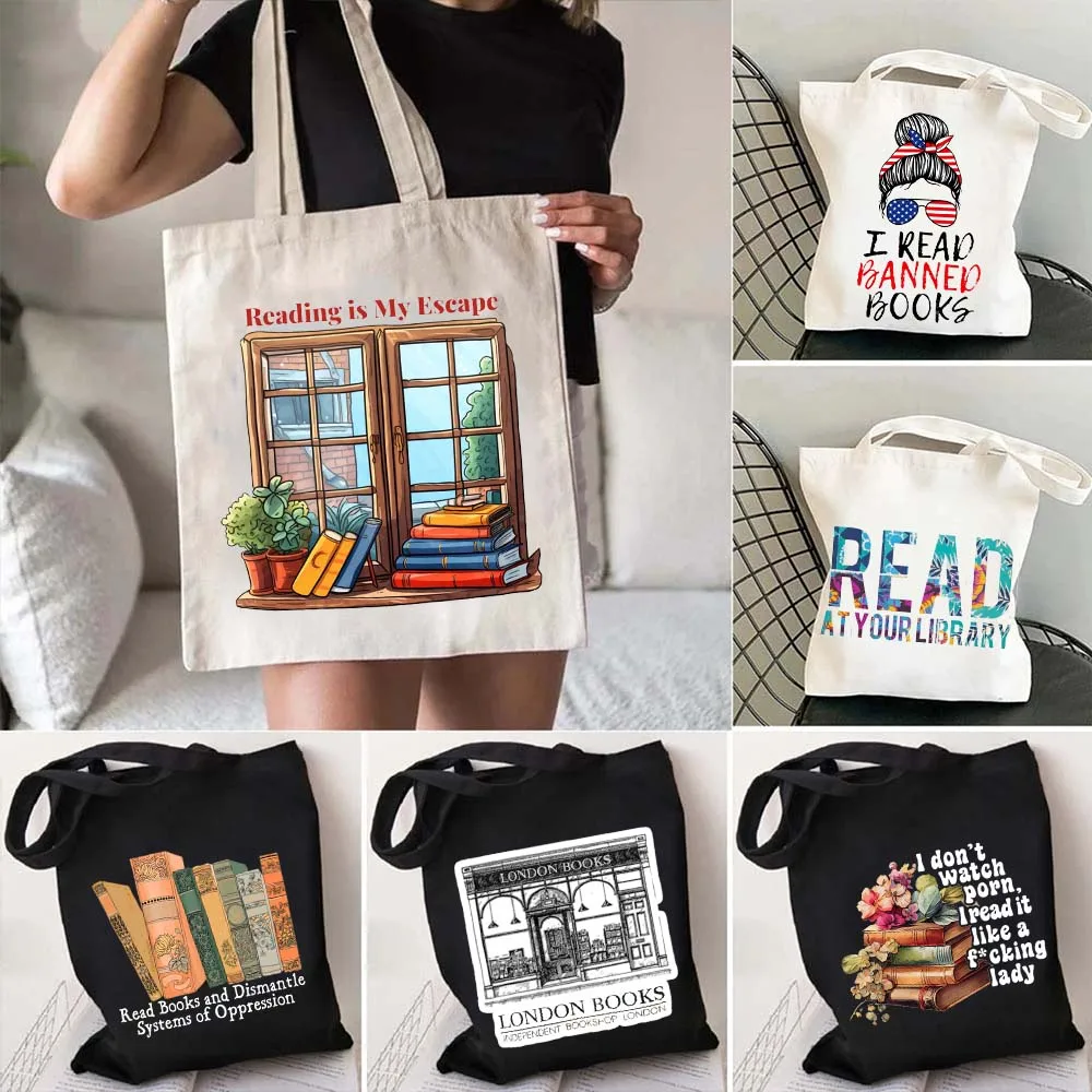 Women Canvas London Daunt Books Canvas Tote Bag Library Daily Read Shopping Bookish Students Cotton Travel BOOKSHOP Cute Handbag