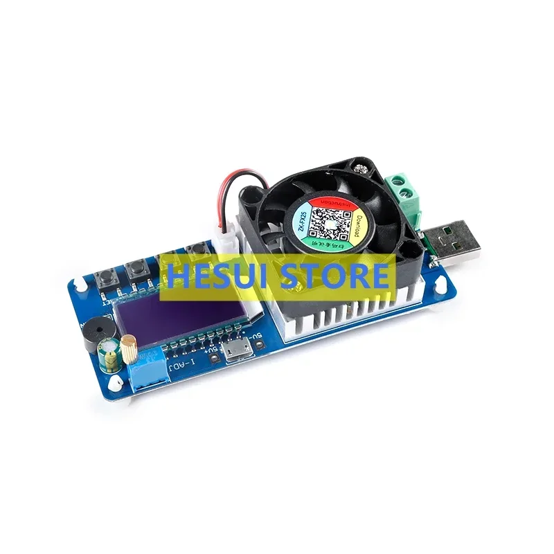ZK-F25/35 4/5A/25/35W Intelligent constant-current load battery Capacity tester USB Power module