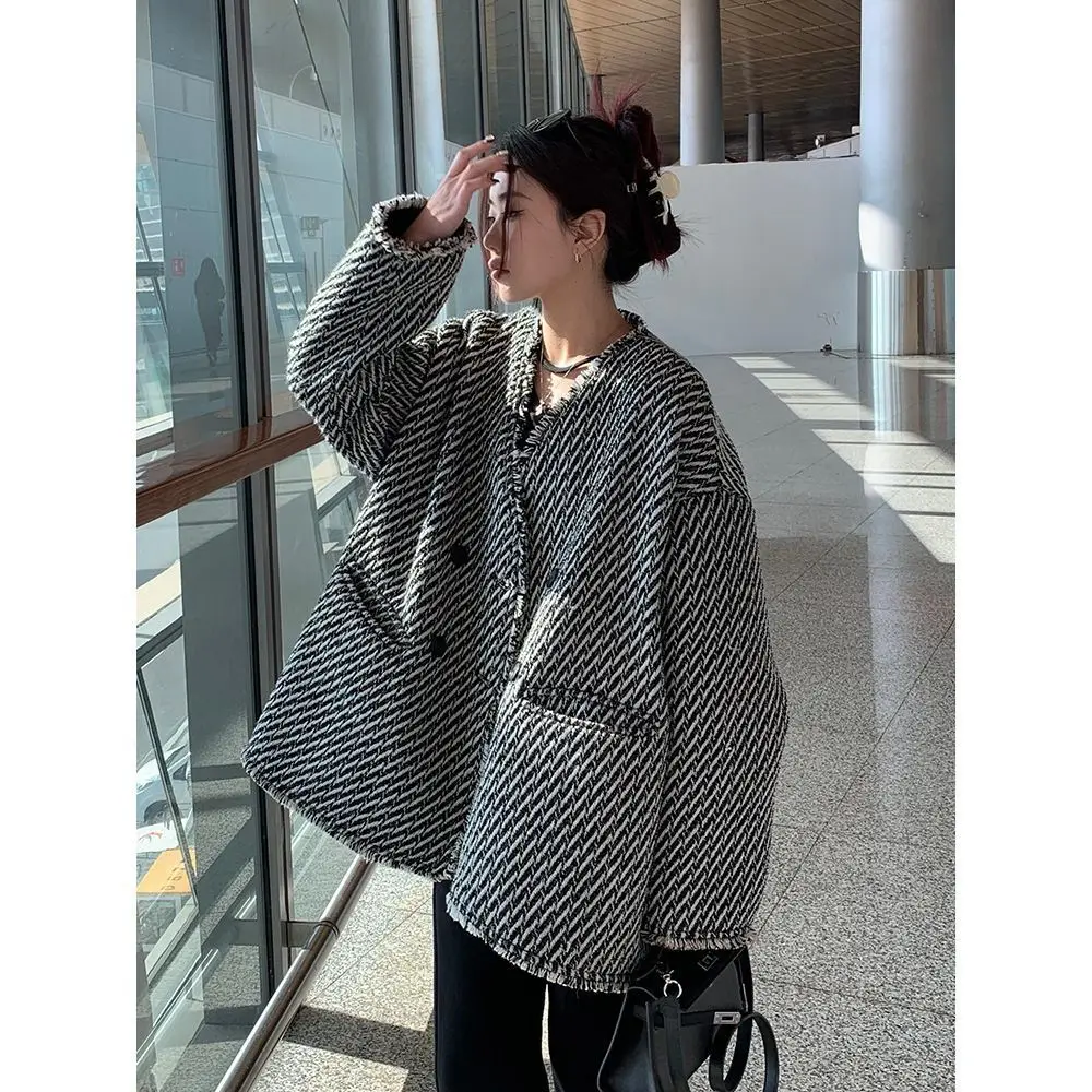 

Женский Повседневный Кардиган, Свободное пальто, корейские классические пальто, Y2K, ретро одежда, верхняя одежда, уличная одежда, куртки, Блейзер, женские топы
