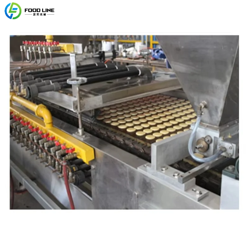 Customized Industrial Dorayaki Pancake Making Machine Touch Screen Control Dorayaki Pancake Production Line